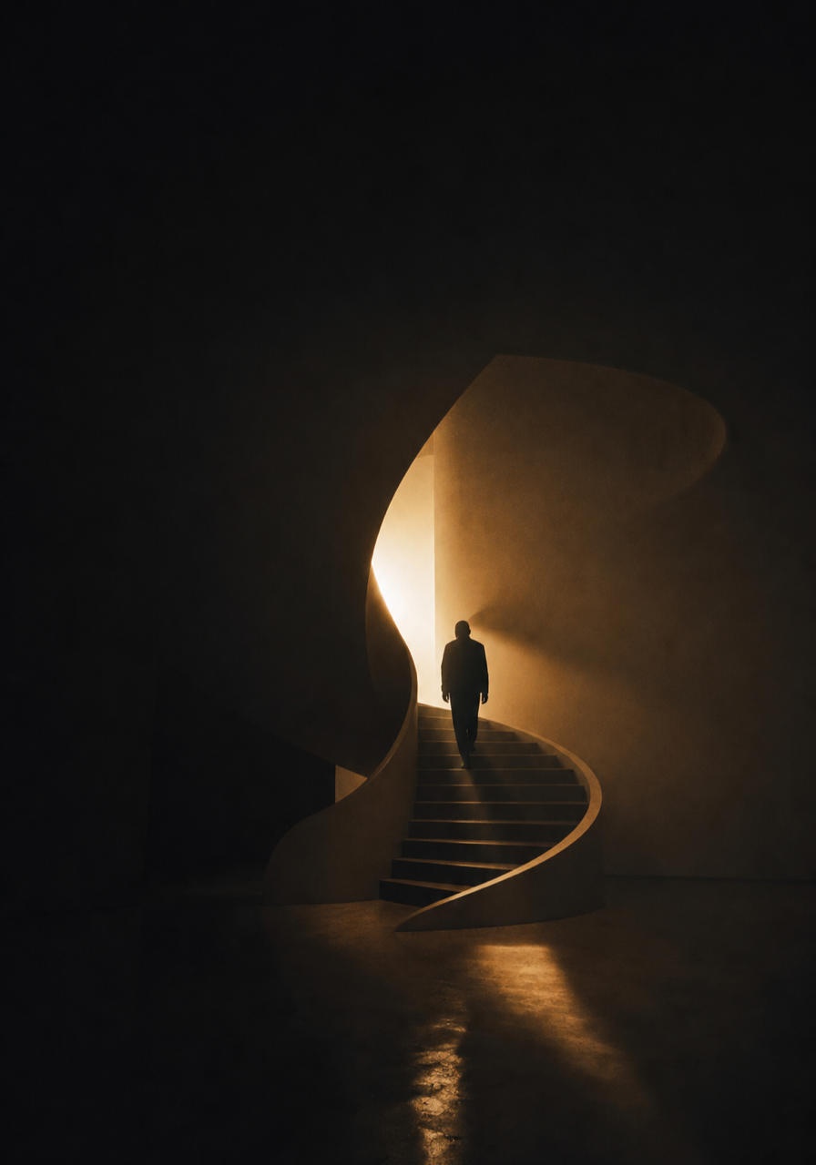 Woman Staircase